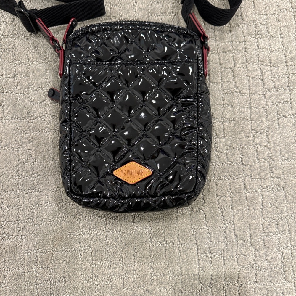 MZ Wallace Black Lacquer Metro Crossbody - Picture 7 of 15